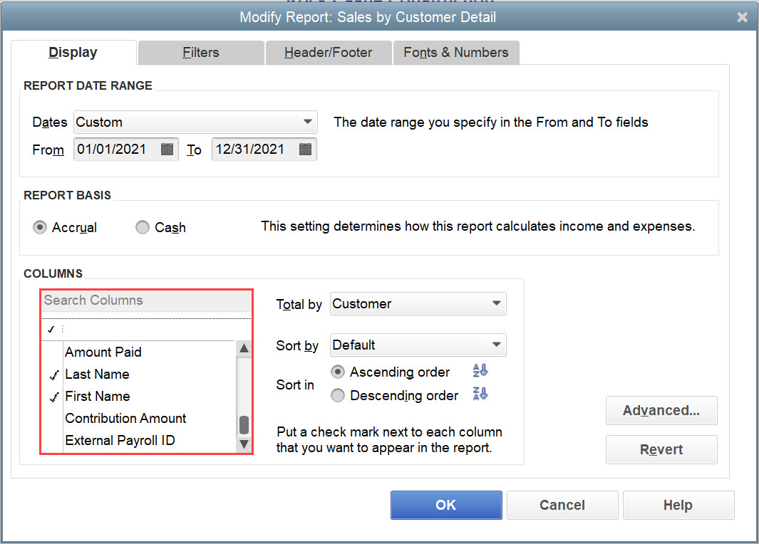 How To Change The Number Of Columns In Quickbooks Report For Excel