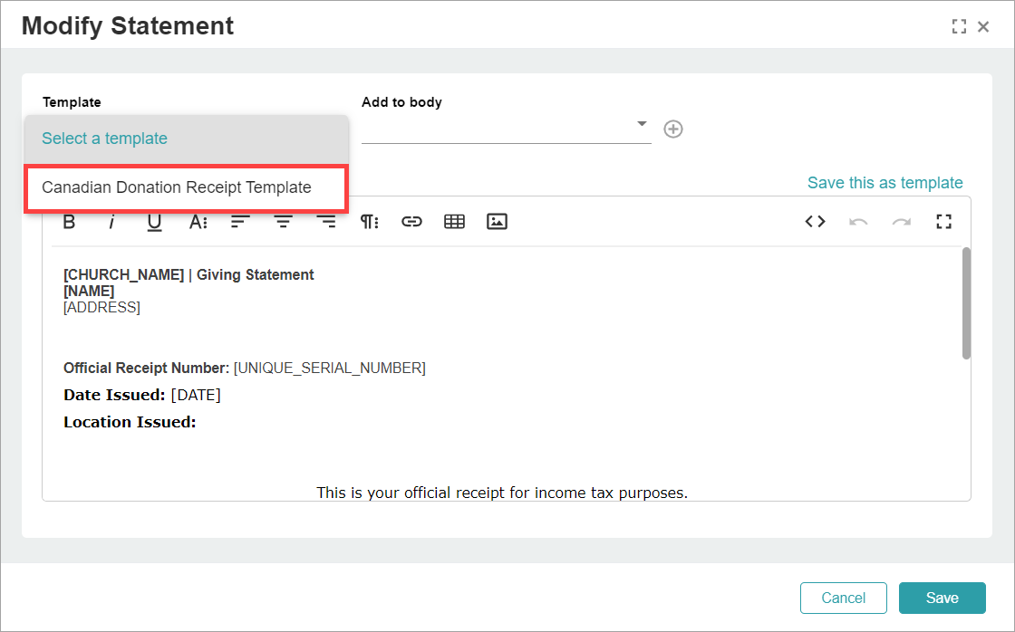 Issuing and viewing charitable receipts